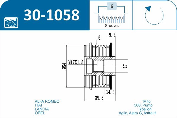 Alternator Freewheel Clutch