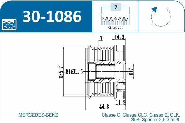 Alternator Freewheel Clutch