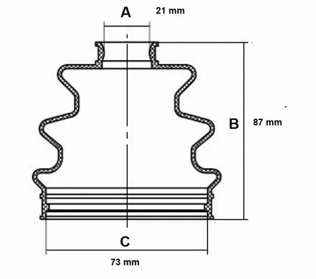 Bellow Kit, drive shaft (59SZ001)