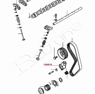 Tensioner, timing belt
