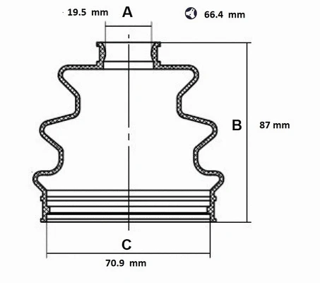 Bellow Kit, drive shaft (59SZ004)