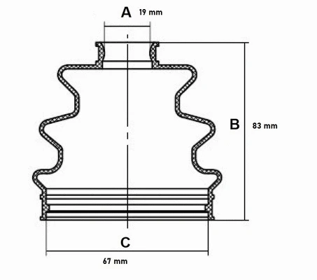 Bellow Kit, drive shaft (59SM002)