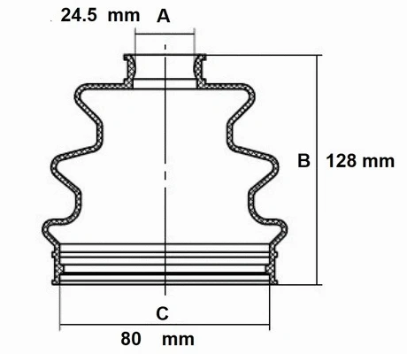 Bellow Kit, drive shaft (59GW000)