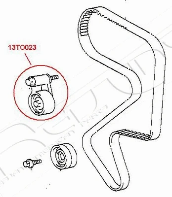 Tensioner, timing belt