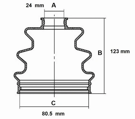 Bellow Kit, drive shaft (59CH001)