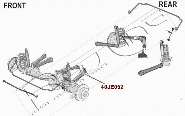Control/Trailing Arm, wheel suspension (40JE052)