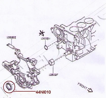 Shaft Seal, crankshaft (44NI010)