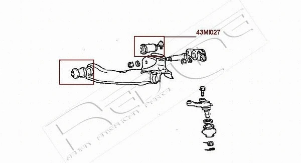 Mounting, control/trailing arm