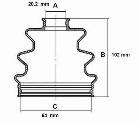 Bellow Kit, drive shaft (59KI007)