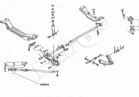 Sleeve, control arm mounting (43NI014)