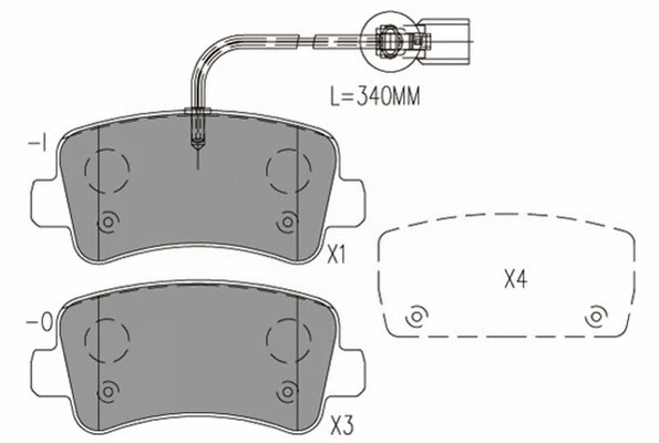 Brake Pad Set, disc brake