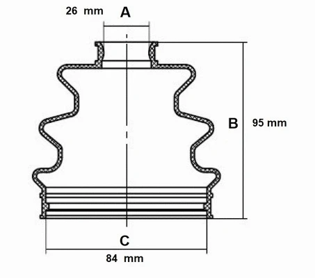 Bellow Kit, drive shaft (59MI008)