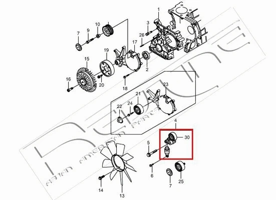 Belt Tensioner, V-ribbed belt (13SS003)