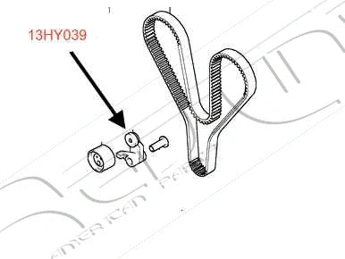 Tensioner, timing belt (13HY039)