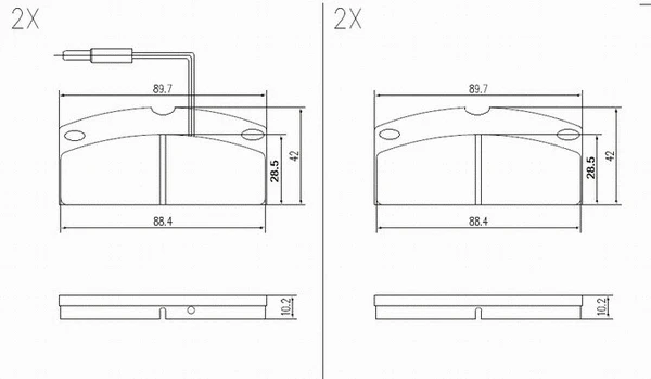 Brake Pad Set, disc brake (27MV002)