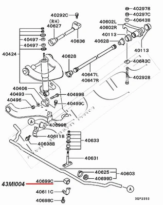 Bushing, stabiliser bar