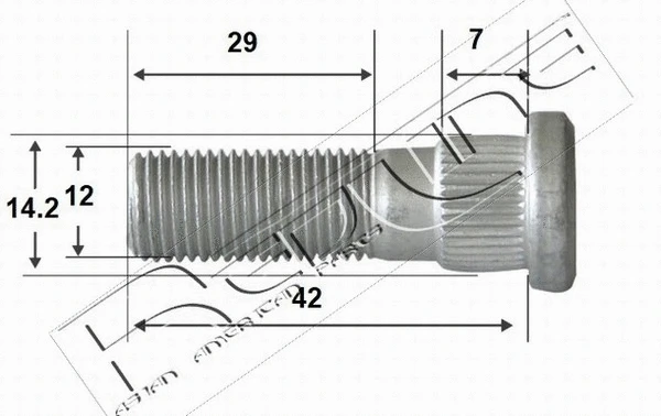 Bolt, axle strut (73MI002)