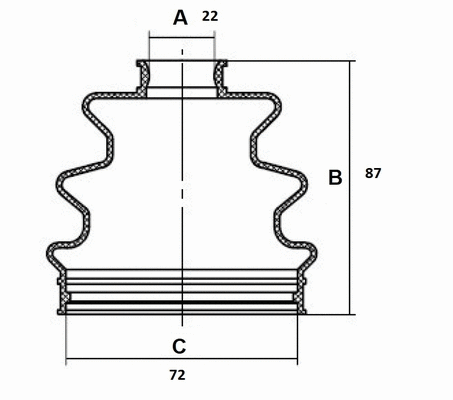 Bellow Kit, drive shaft (59SZ002)