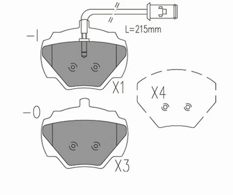 Brake Pad Set, disc brake (27RV004)