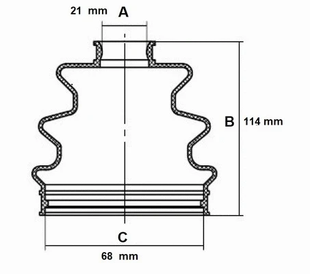Bellow Kit, drive shaft (59TO017)
