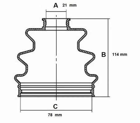 Bellow Kit, drive shaft (59HO003)