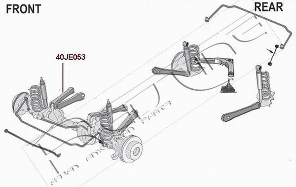 Control/Trailing Arm, wheel suspension (40JE053)