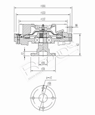 Clutch, radiator fan