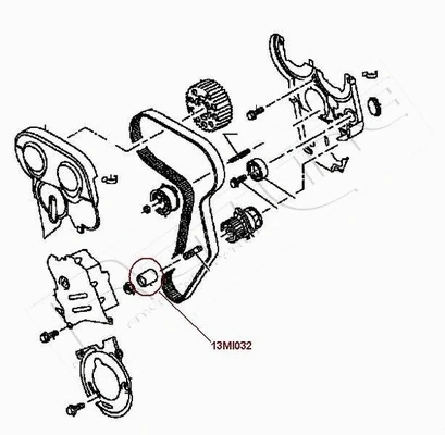 Tensioner, timing belt