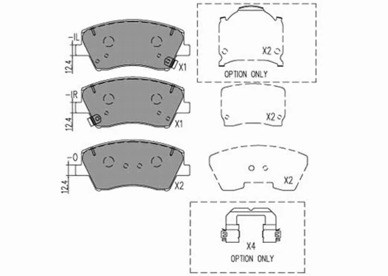 Brake Pad Set, disc brake (27KI072)