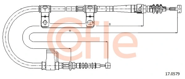 Cable Pull, parking brake (17.0579)