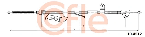 Cable Pull, parking brake (10.4512)
