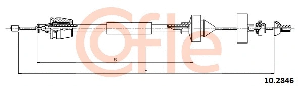 Cable Pull, clutch control (10.2846)