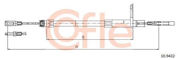 Cable Pull, parking brake (10.9432)