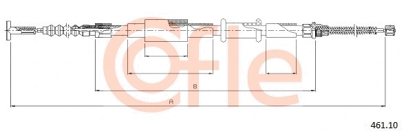 Cable Pull, parking brake (92.461.10)