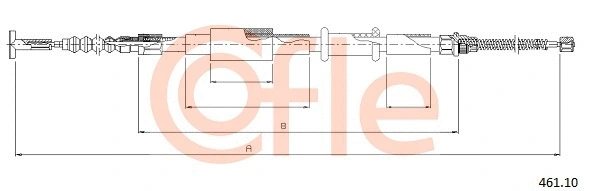 Cable Pull, parking brake (461.10)