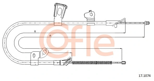 Cable Pull, parking brake (17.1074)