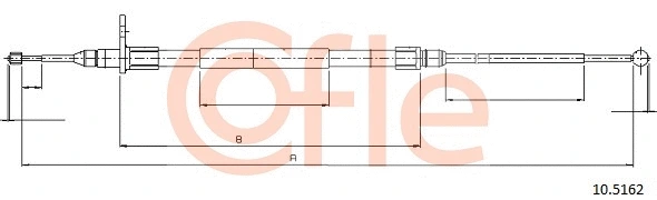 Cable Pull, parking brake (10.5162)