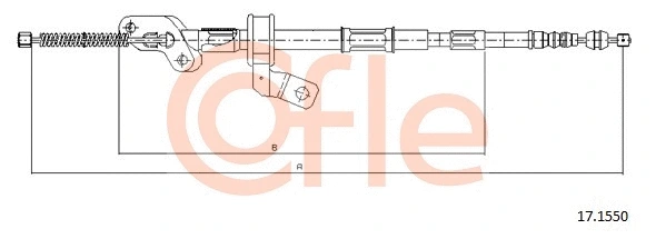 Cable Pull, parking brake (17.1550)