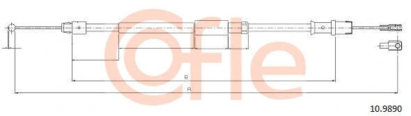 Cable Pull, parking brake (10.9890)
