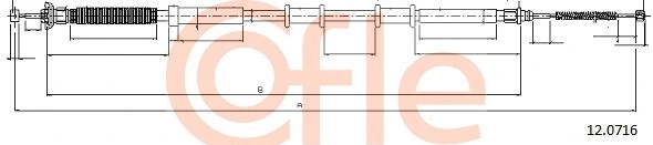 Cable Pull, parking brake (12.0716)