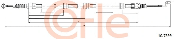 Cable Pull, parking brake (10.7399)