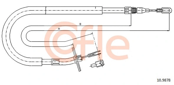 Cable Pull, parking brake (10.9878)