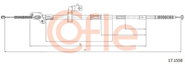 Cable Pull, parking brake (17.1558)