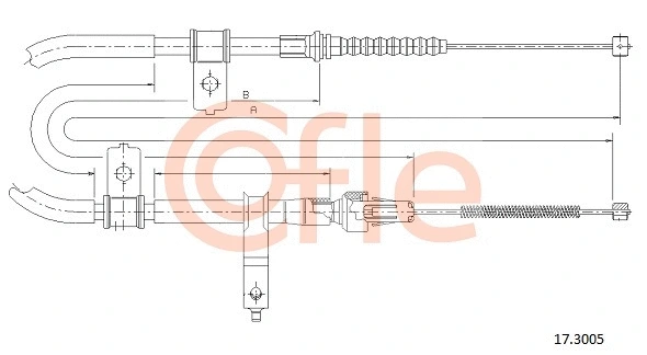 Cable Pull, parking brake (17.3005)