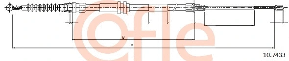 Cable Pull, parking brake (10.7433)