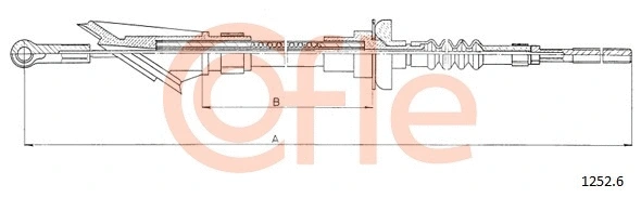 Cable Pull, clutch control (1252.6)
