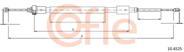 Cable Pull, parking brake (10.4525)