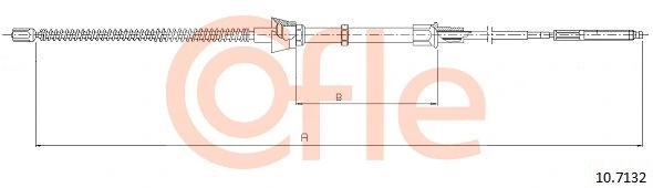 Cable Pull, parking brake (10.7132)