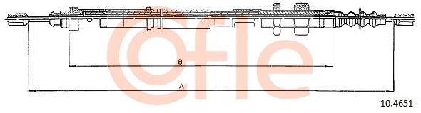 Cable Pull, parking brake (10.4651)