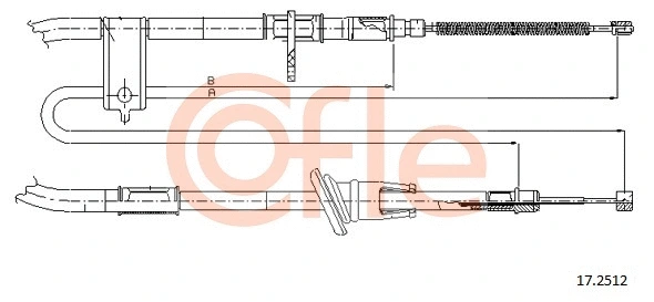 Cable Pull, parking brake (92.17.2512)